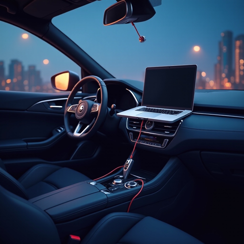 come posso caricare il mio laptop in macchina